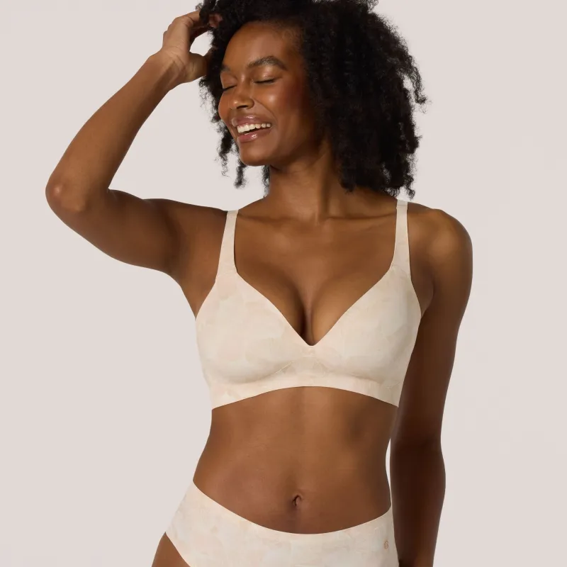 Evelyn &amp; Bobbie Starlette Plunge Bra Champagne Gingko