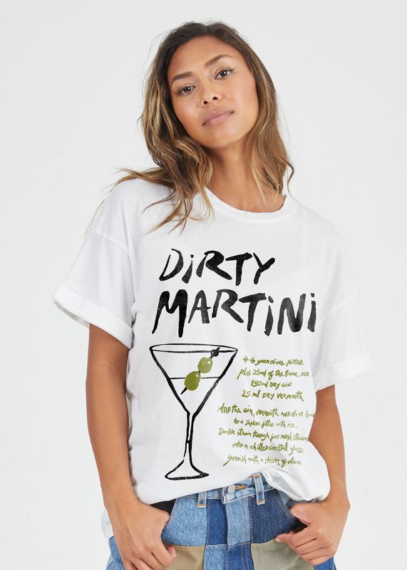 Girl Dangerous Dirty Martini Boyfriend Tee Vintage