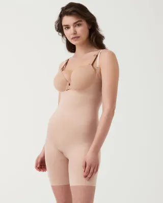 Spanx Invisible Shaping OpenBust MidThigh Bodysuit