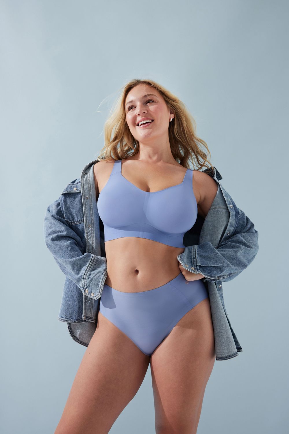 Evelyn &amp; Bobbie Beyond Bra Blue Cloud
