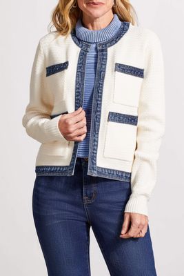 Tribal Fancy Sweater/Denim Jacket