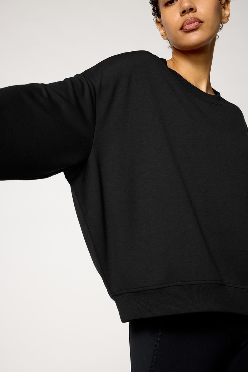 MPG Serene Crew Neck Relaxed Pullover