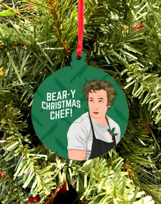 Versatile Coasters Ornaments Bear-y Xmas Chef