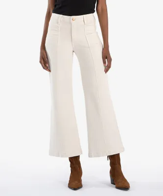 Kut From The Kloth Meg Wide Leg Double Front Ecru