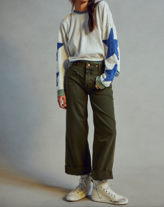 Free People Palmer Cuffed Jean Army