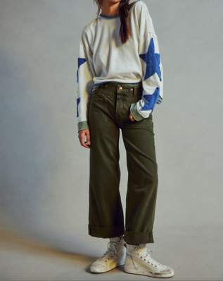 Free People Palmer Cuffed Jean Army