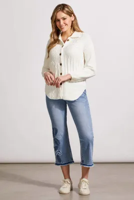 Tribal Eggshell Sweater Shacket