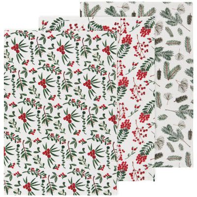 Danica Bakers Floursack Winterberry Set/3 Danica Bakers Floursack Winterberry Set/3
