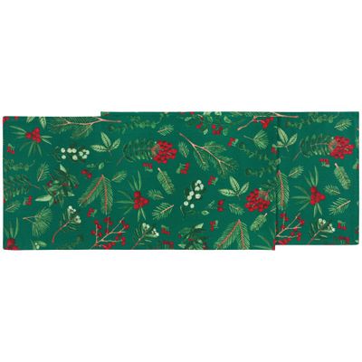 Danica Winterberry Print Table Runner Danica Winterberry Print Table Runner