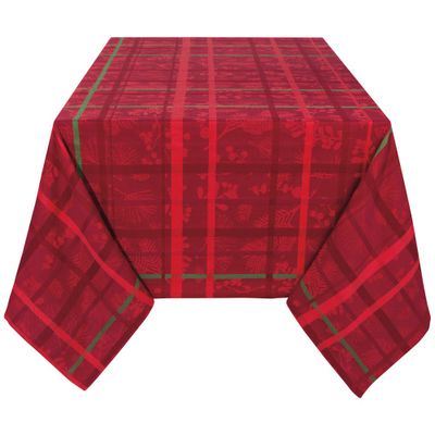 Danica Jacquard Winterberry Tablecloth 90 Danica Jacquard Winterberry Tablecloth 90