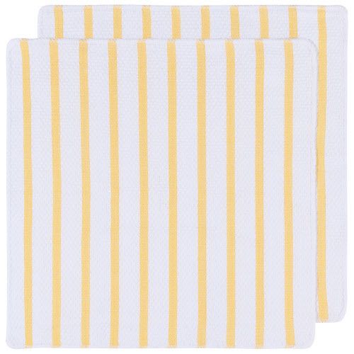 Danica Basketweave Dishcloth Lemon Set/2