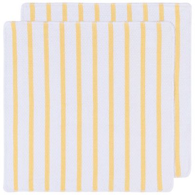 Danica Basketweave Dishcloth Lemon Set/2