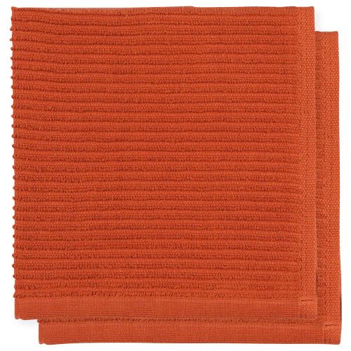 Danica Ripple Dishcloth Rust Set/2