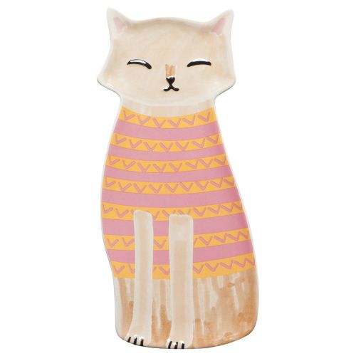 Danica Shaped Dish Feline Fine