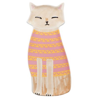 Danica Shaped Dish Feline Fine