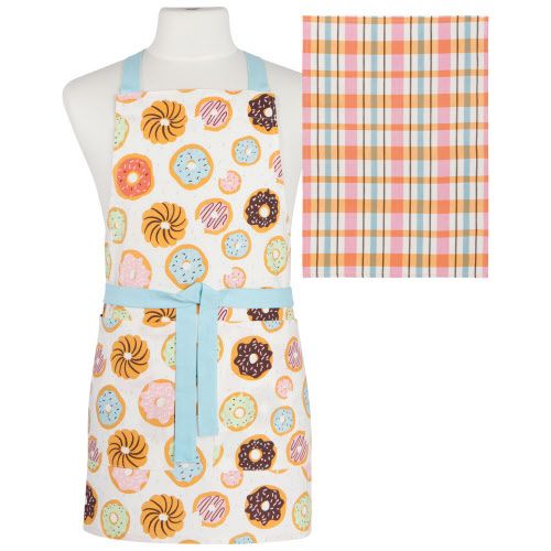 Danica Donut Apron &amp; Dishtowel Set