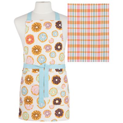 Danica Donut Apron &amp; Dishtowel Set
