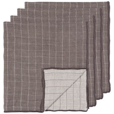 Danica Double Weave Shadow Napkin Set/4