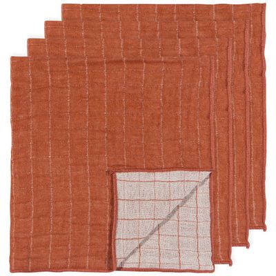 Danica Double Weave Cinnamon Stick Napkin Set/4