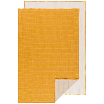 Danica Heirloom Double Weave Dishtowel Ochre 