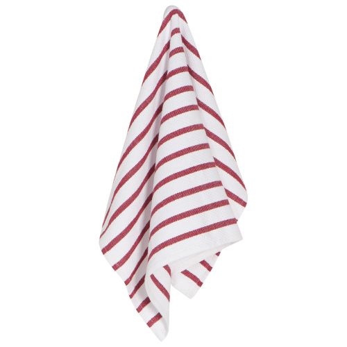 Danica Basketweave Dishtowel Carmine