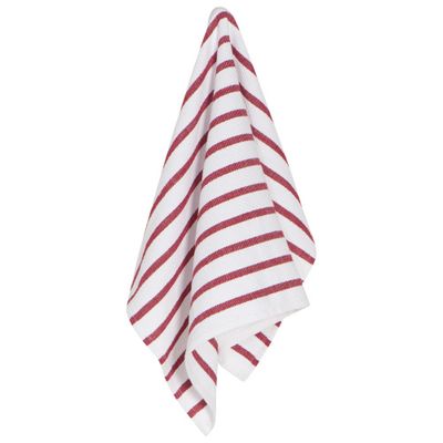 Danica Basketweave Dishtowel Carmine