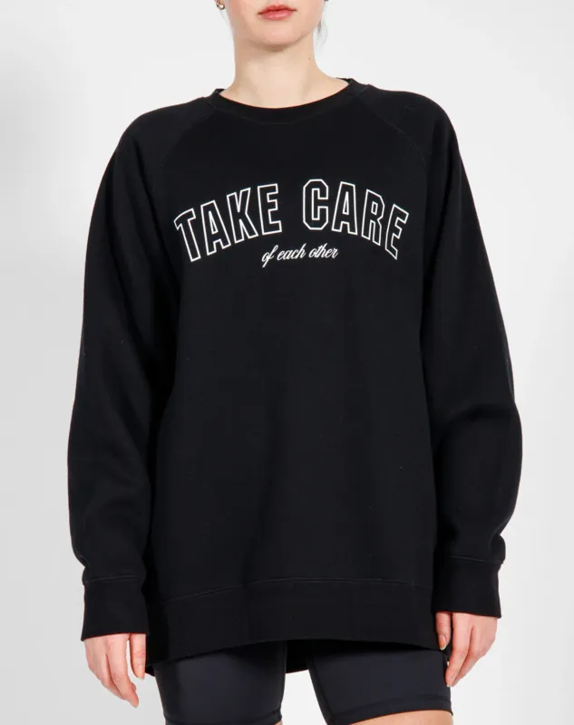 Brunette the Label Take Care of Each Other Crew Bl