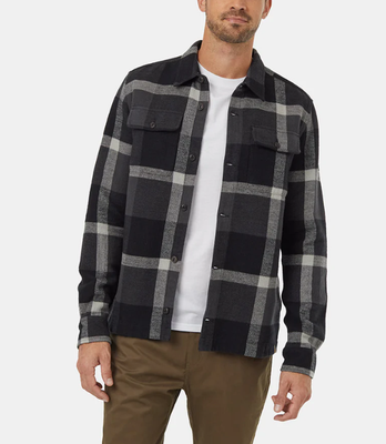 Ten Tree M Heavy Weight Flannel Jacket Meteorite Black/Cabin Plaid