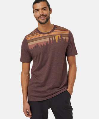 Ten Tree M Retro Juniper T-Shirt Deep Mahagony