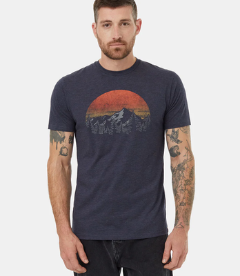 Ten Tree M Vintage Sunset T-Shirt Midnight Blue Heather