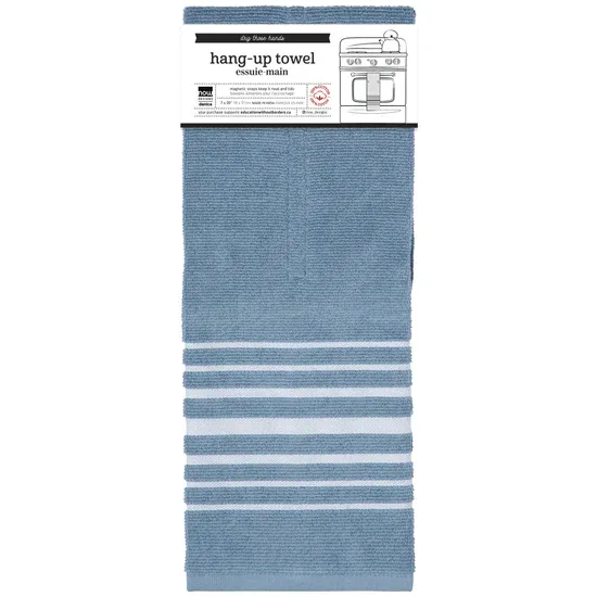 Danica Hang Up Towel Slate Blue