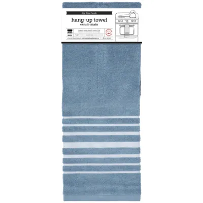 Danica Hang Up Towel Slate Blue
