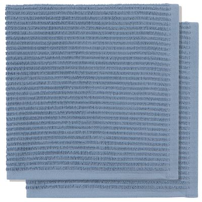 Danica Ripple Dishcloth Slate Blue Set/2