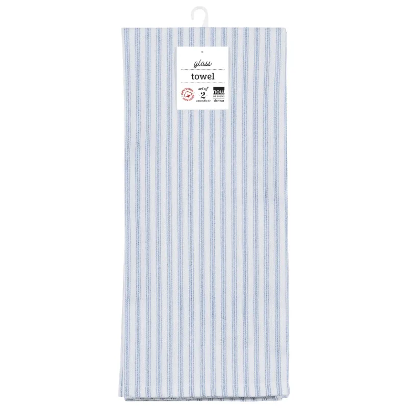 Danica Glass Towel Slate Blue