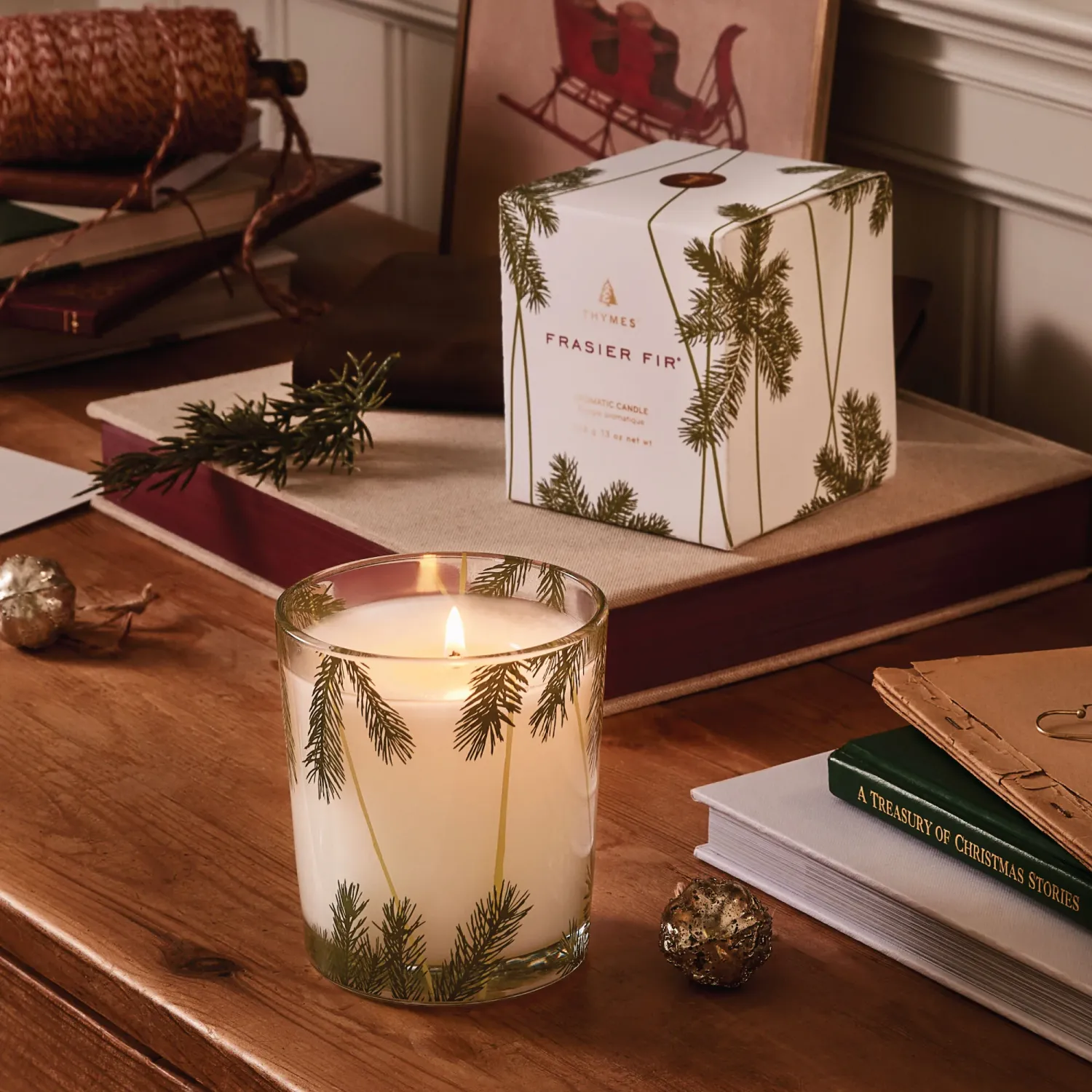 Thymes Frasier Fir Heritage Poured Candle  13oz Thymes Frasier Fir Heritage Poured Candle  13oz