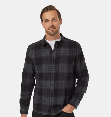 Ten Tree M Forest Flannel Shirt Meteorite Black/Rustic Plaid