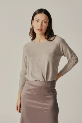 Deluc Lorraine Sweater Grey Melange