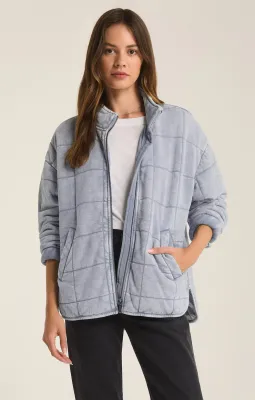 Z Supply Bonfire Knit Denim Jacket