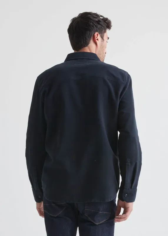 DUER No Sweat Moleskin Shirt Navy