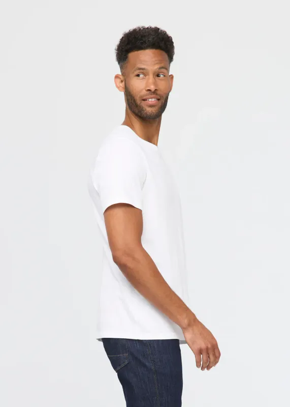 DUER PurePima Tee White