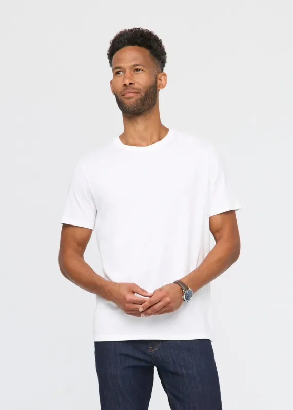 DUER PurePima Tee White