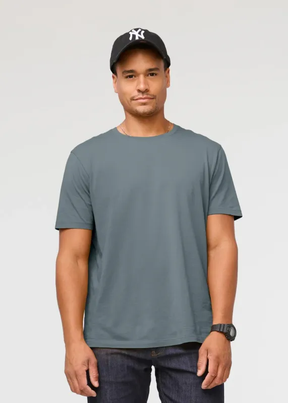 DUER PurePima Tee Stone Blue