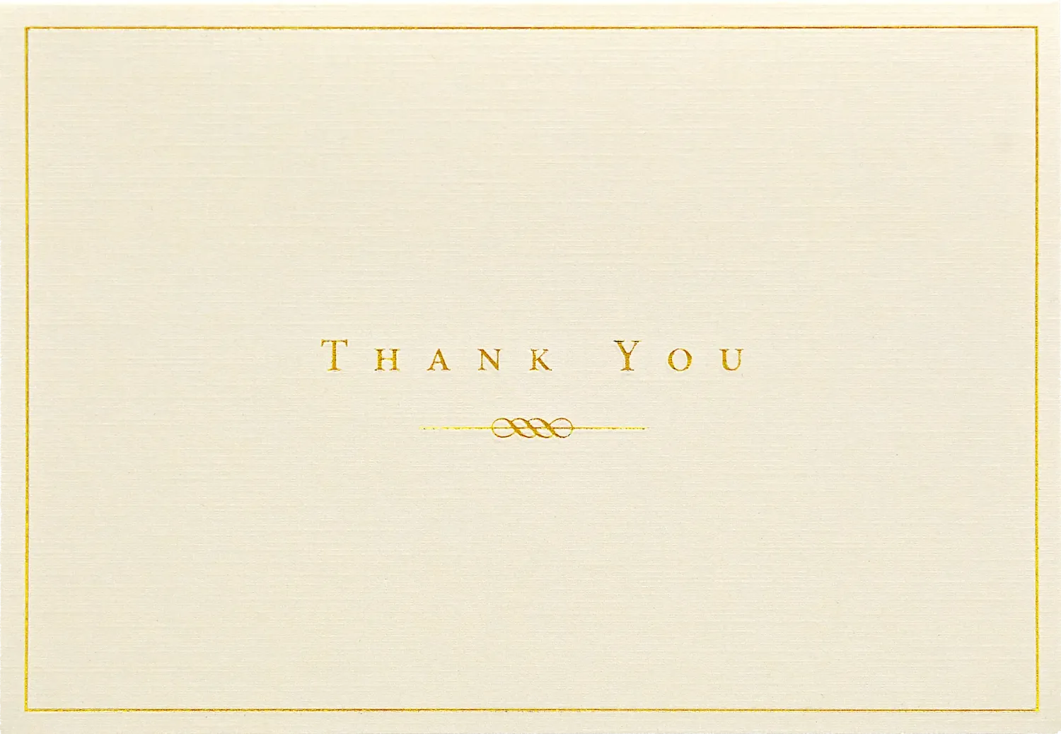 Peter Pauper Thank You Note Gold &amp; Cream