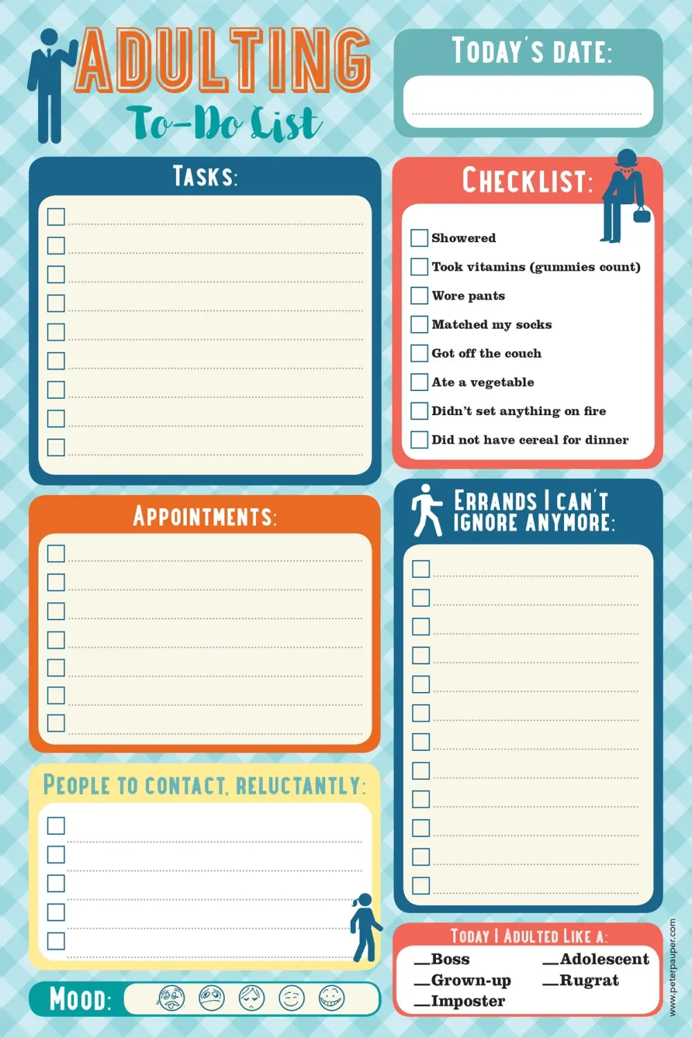 Peter Pauper Note Pad Adulting