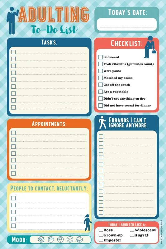 Peter Pauper Note Pad Adulting