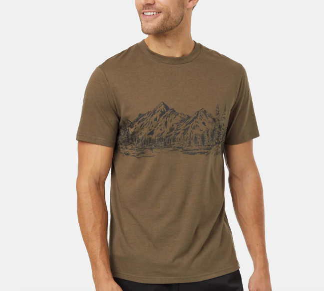 Ten Tree M Mountain Scenic T-Shirt Tundra