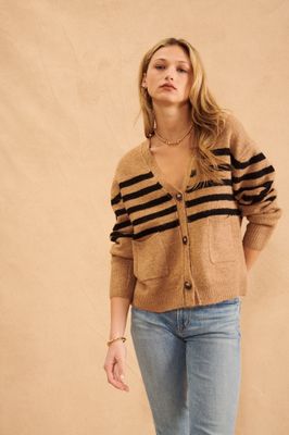 John + Jenn Stanley Acorn Stripe Cardigan