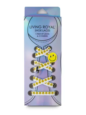 Living Royal Bolt Happy Shoe Laces and Charm Set