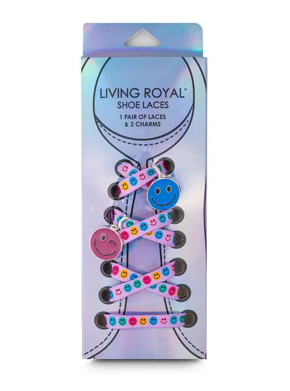 Living Royal Color Happy Shoe Laces and Charm Set