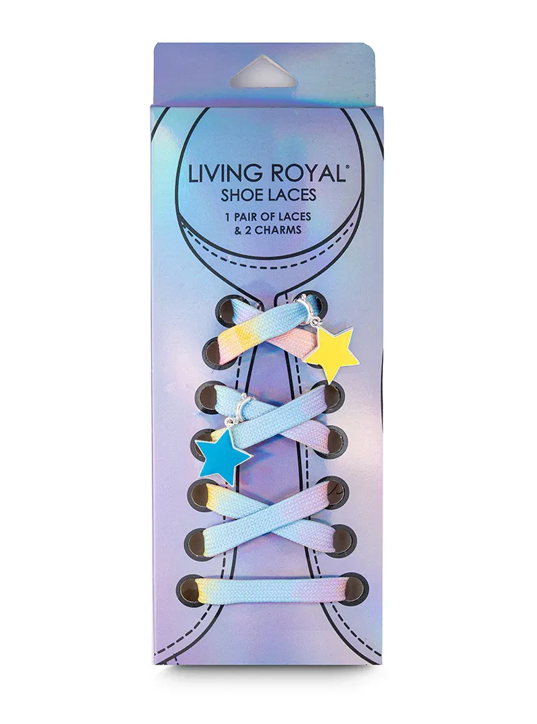 Living Royal Star Shoe Laces and Charm Set